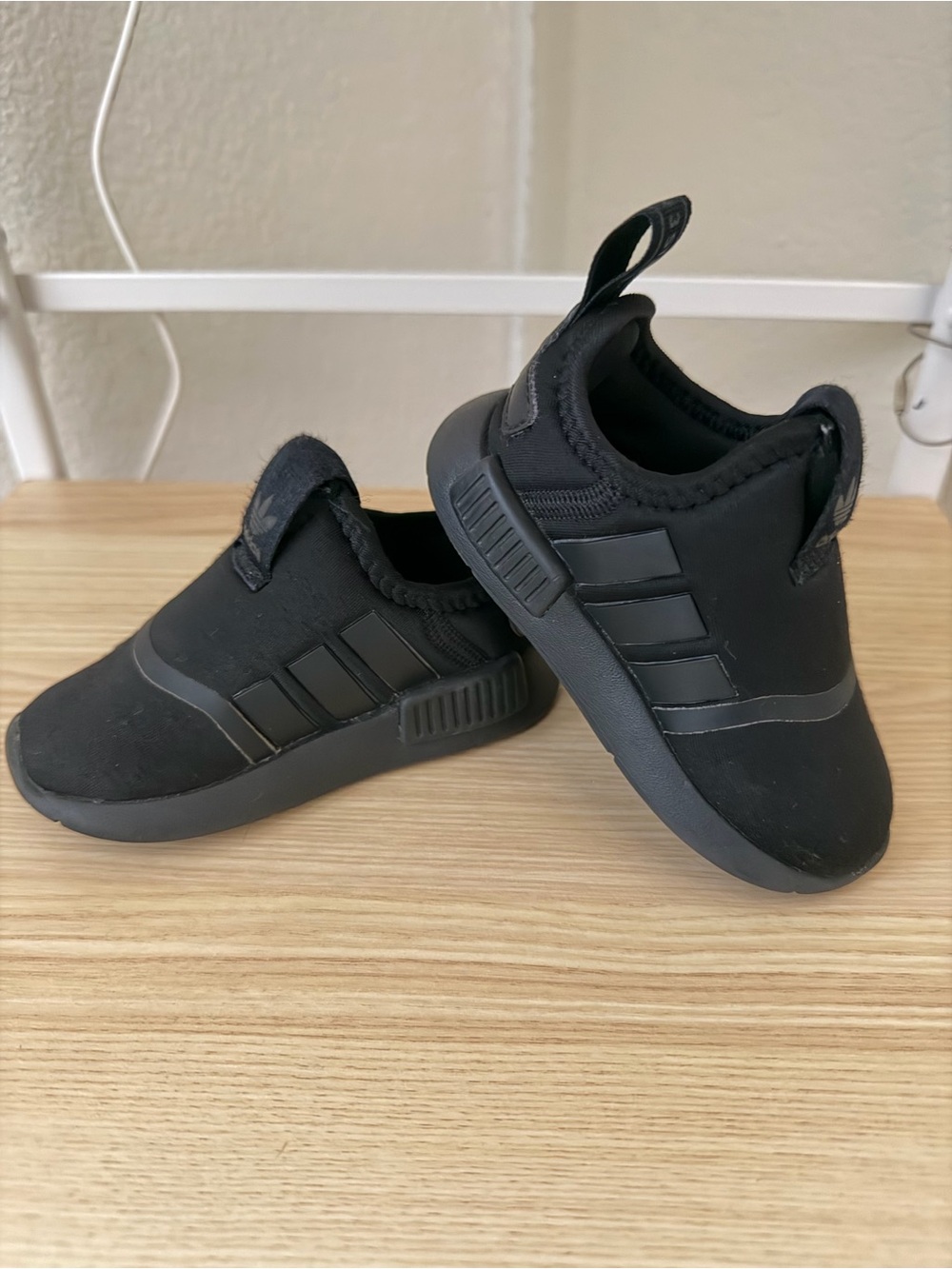 Adidas Fit Foam Black Slip On Shoes Size 5C